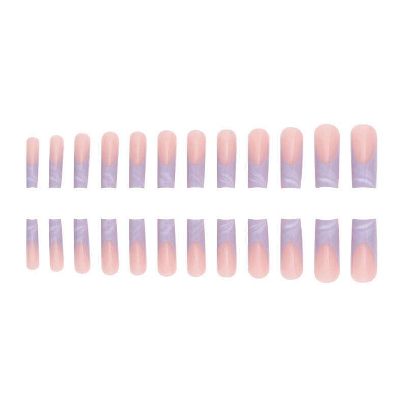 Long Acrylic Press-On Nail Set with Ombre Effect Kalsten