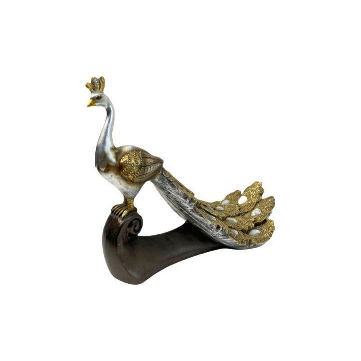 Magnificent Peacock Decor Sculpture Kalsten