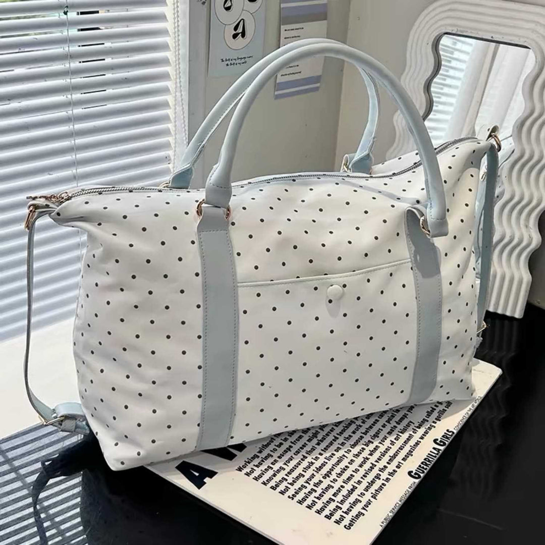 Stylish Polka Dot Travel Duffel Bag Kalsten