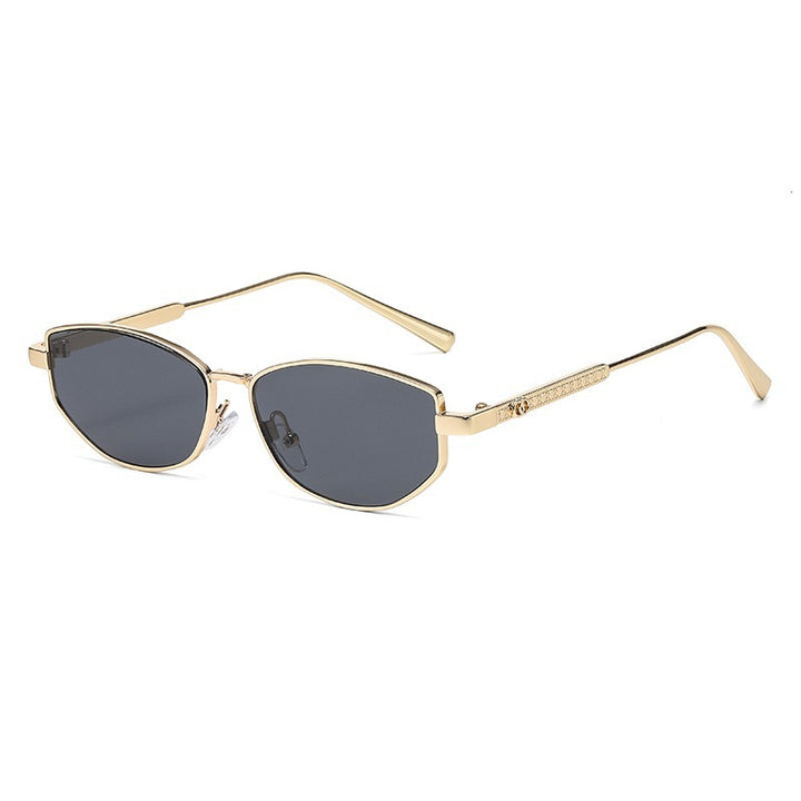 Women's elegant sunglasses with sparkling metal frame Kalsten