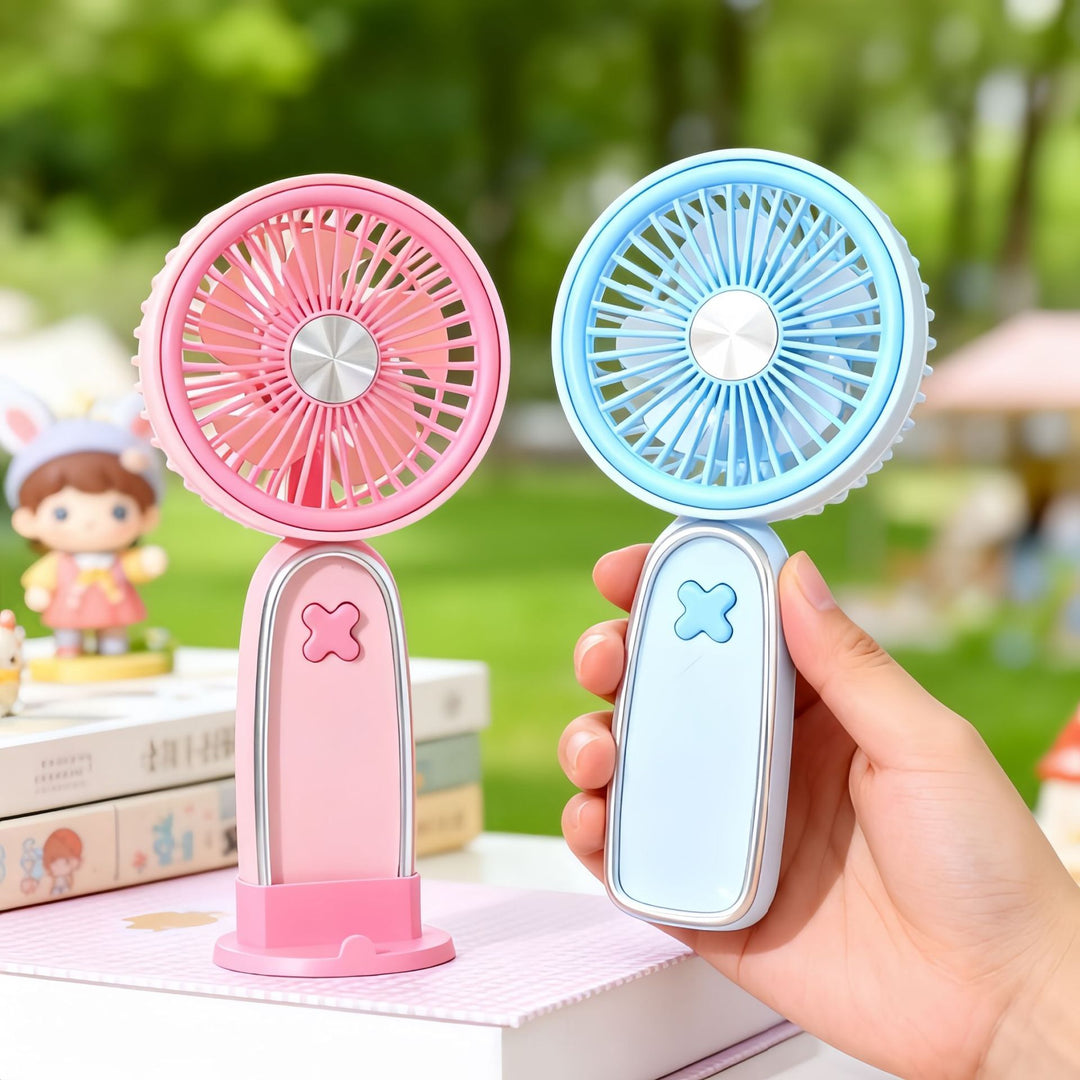 Women portable mini fan with USB charging function and ergonomic design Kalsten