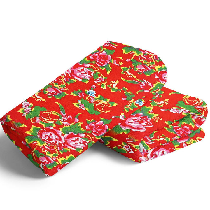 Floral Pattern Cozy Blanket