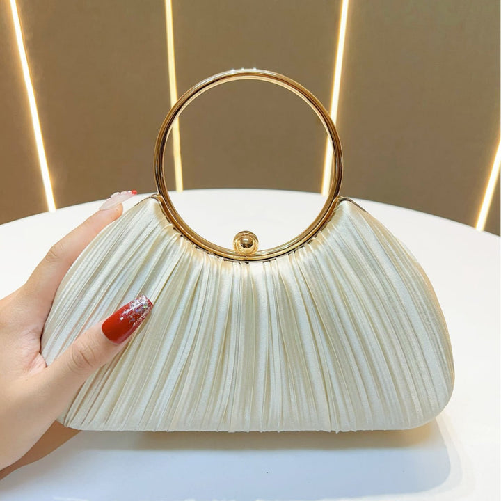 Luxurious Pleated Evening Clutch