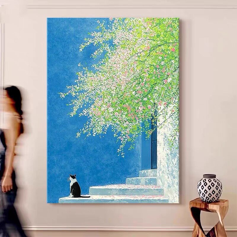 Playful Bunny and Child Canvas Art
