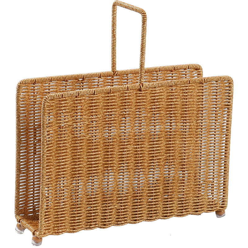 Unisex Handwoven Magazine Rack with Elegant Design Kalsten