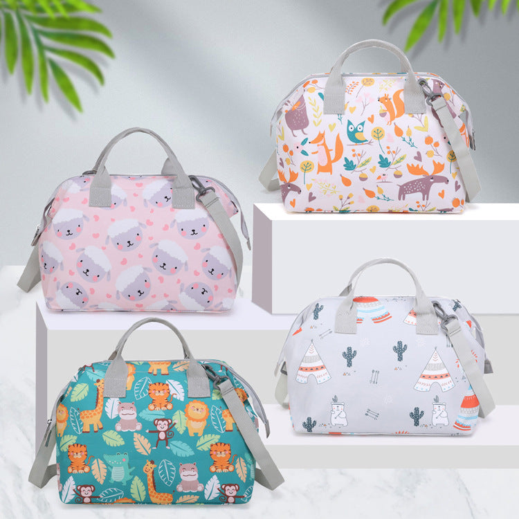 Playful Patterned Travel Satchel Kalsten