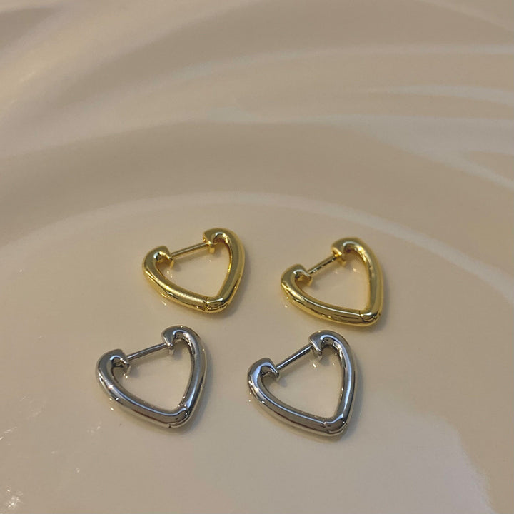 Heart-Shaped Earrings Made of Stainless Steel Kalsten