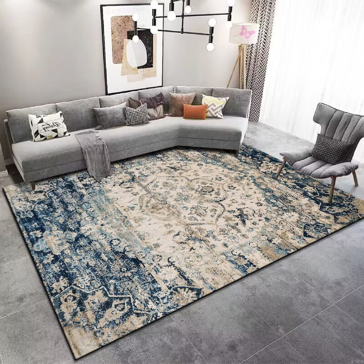 Vintage Floral Patterned Area Rug Kalsten