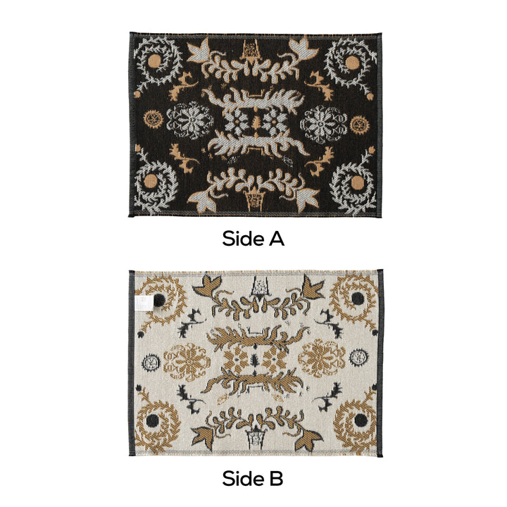 Reversible jacquard scarf with ornamental weaving pattern Kalsten