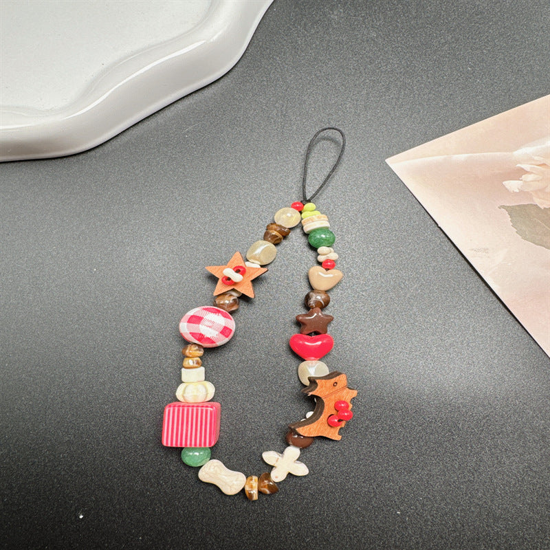 Decorative Wooden Beaded Lanyard Kalsten