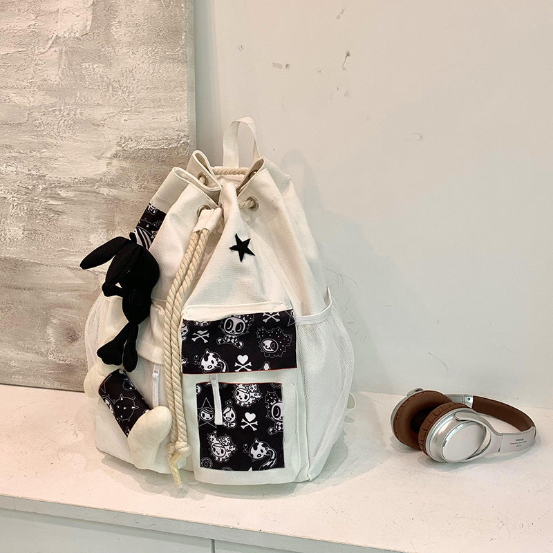 Playful Patterned Drawstring Backpack Kalsten