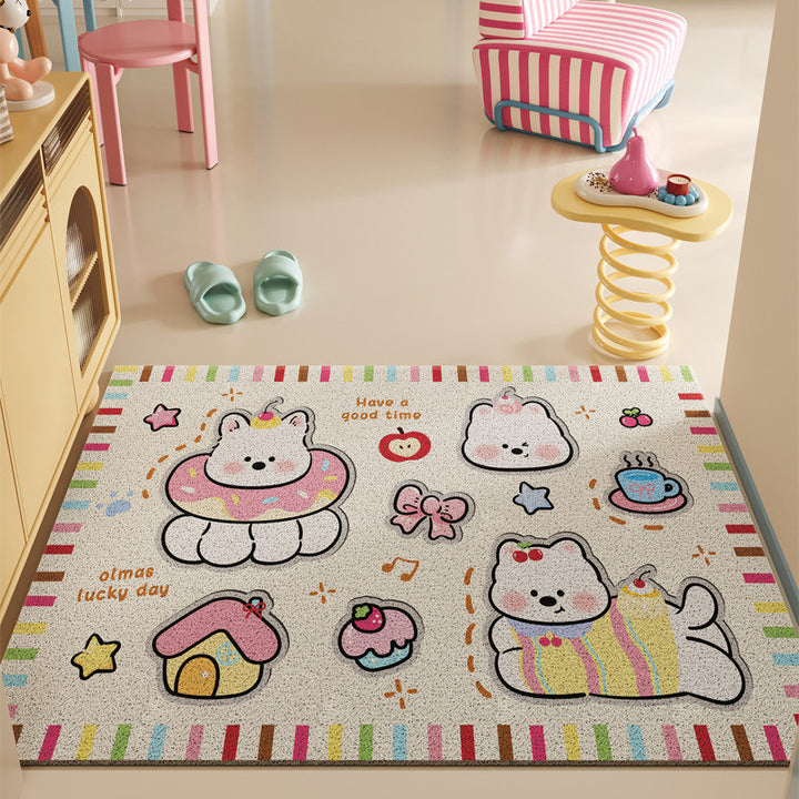 Cartoon-Themed Decorative Area Mat