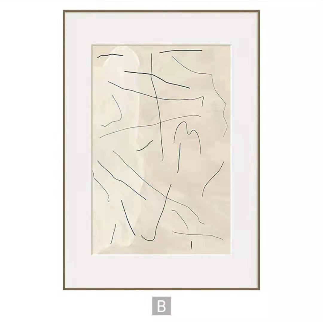 Minimalist Framed Face Art