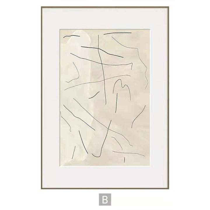 Minimalist Framed Face Art