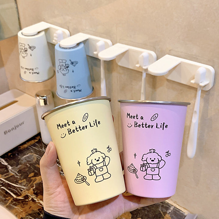 Wall-mounted toothbrush holder with playful design Kalsten