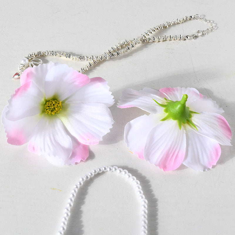Floral Accent  Hair Clips