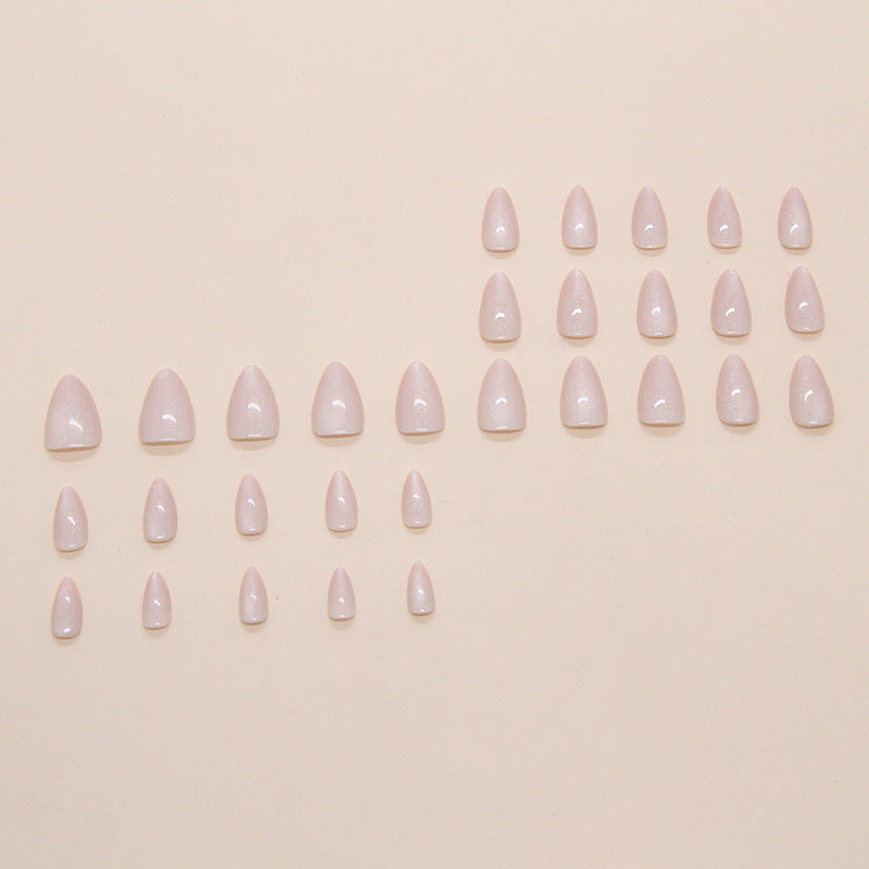 Artistic Glittered Almond-Shaped Nail Extensions Kalsten