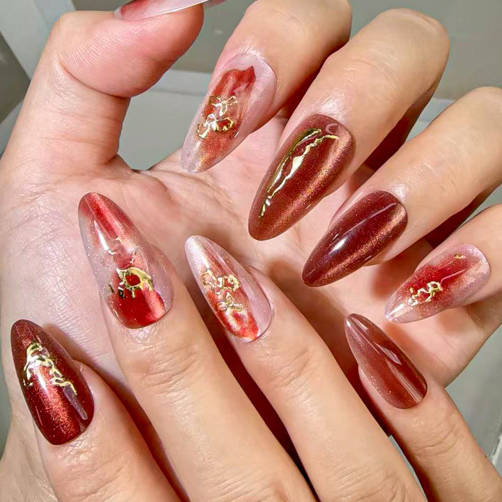 Artistic Decorative Press-On Nail Tips Kalsten