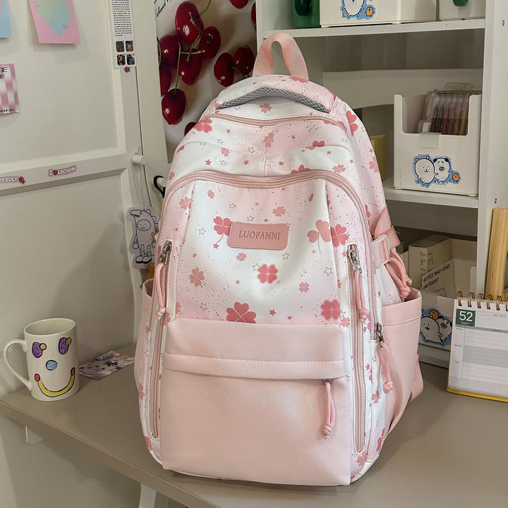 Stylish Floral Print Student Backpack Kalsten