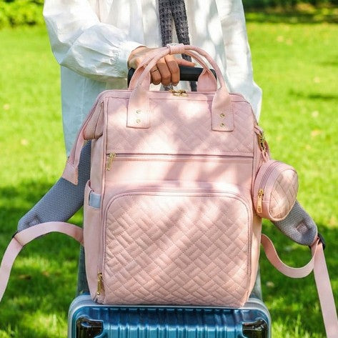Quilted Multi-Functional Backpack Kalsten
