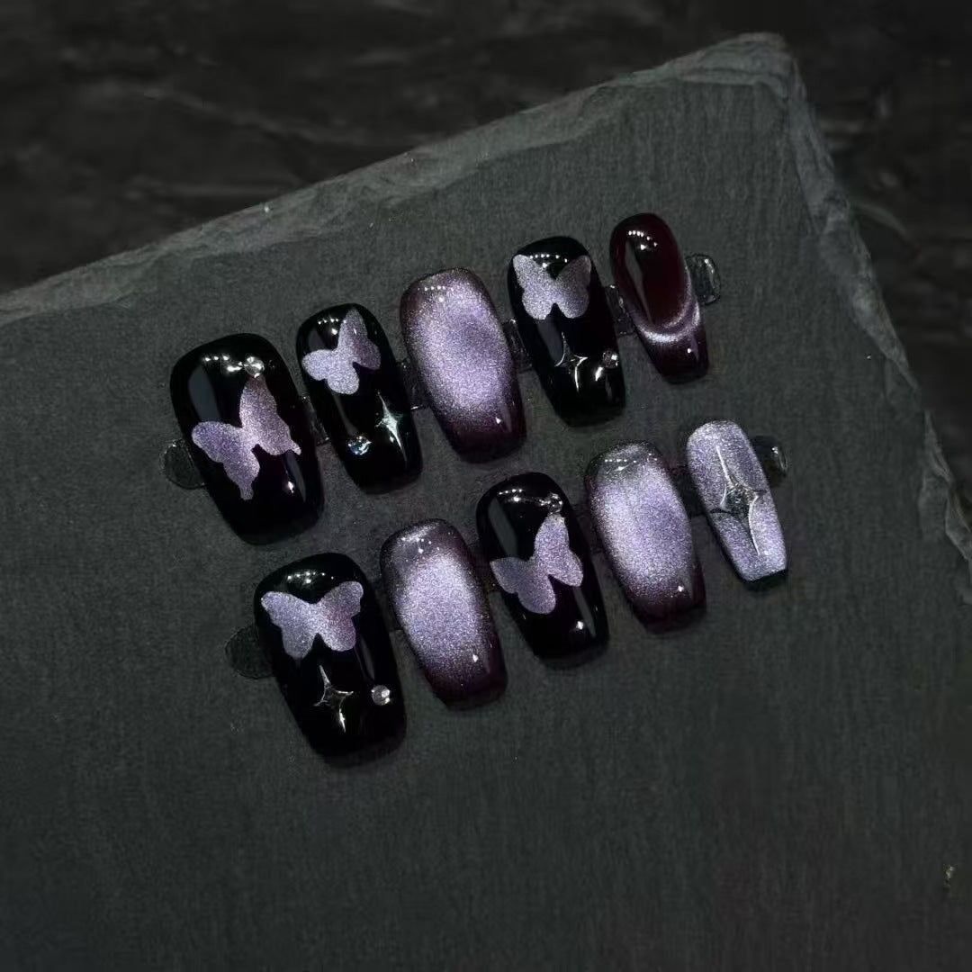 Elegant Butterfly Press-On Nail Art Set Kalsten