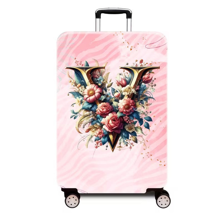 Ladies hard shell suitcase with luxurious floral design Kalsten