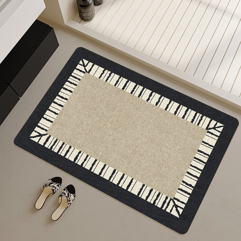Stylish Geometric Patterned Bath Runner Kalsten