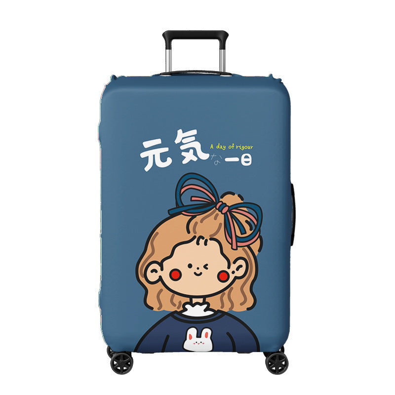 Women's hard shell suitcase with exciting travel motif Kalsten
