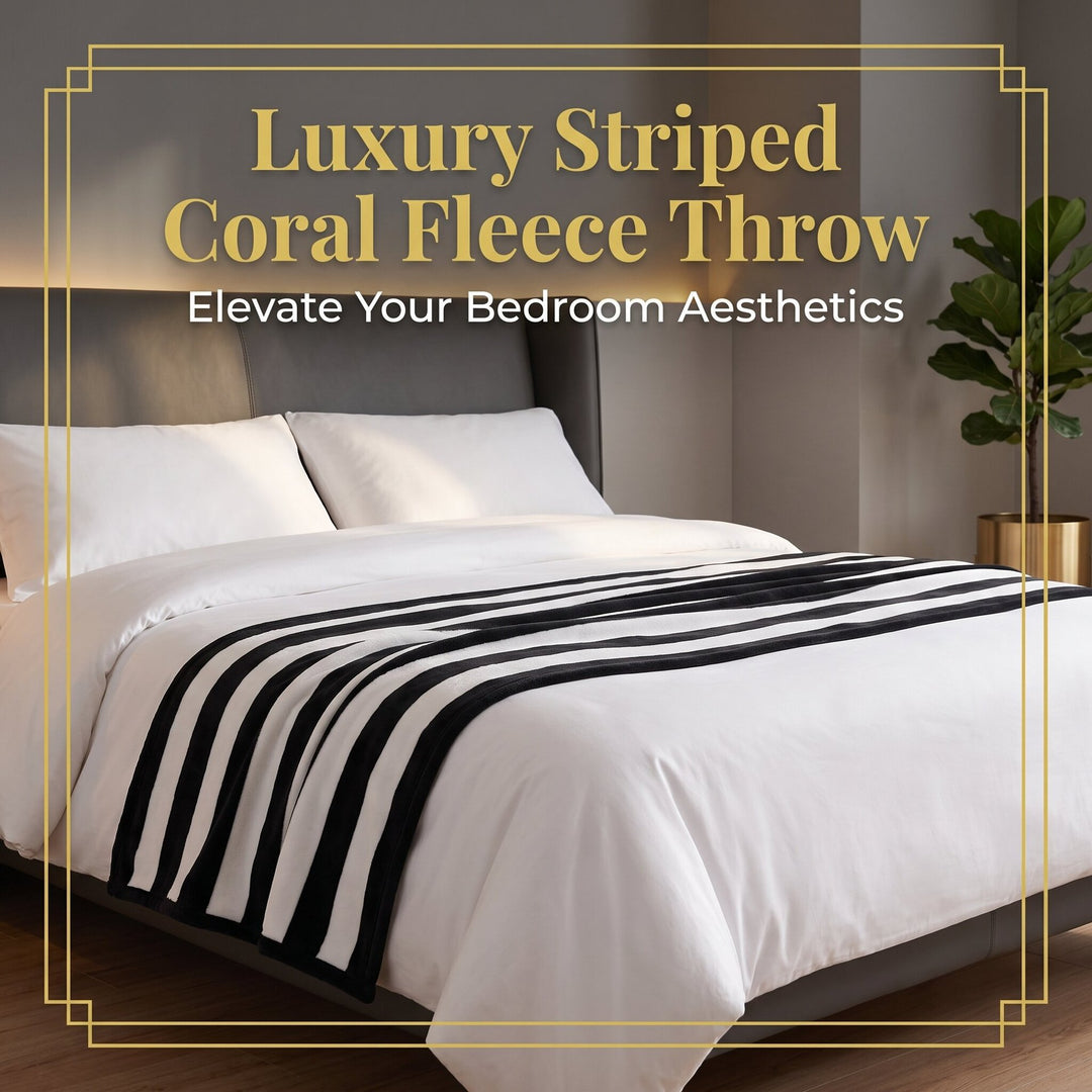 Luxury Striped Throw Blanket