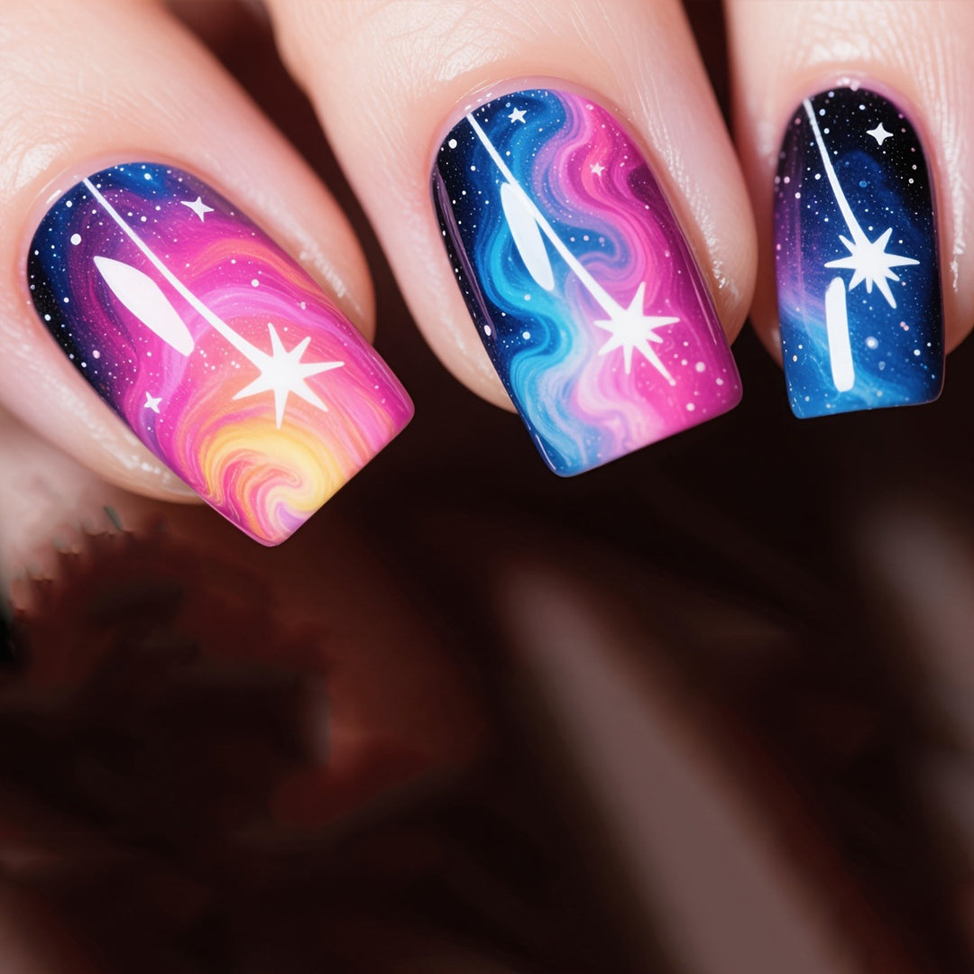 Galactic-Themed Nail Art Kalsten