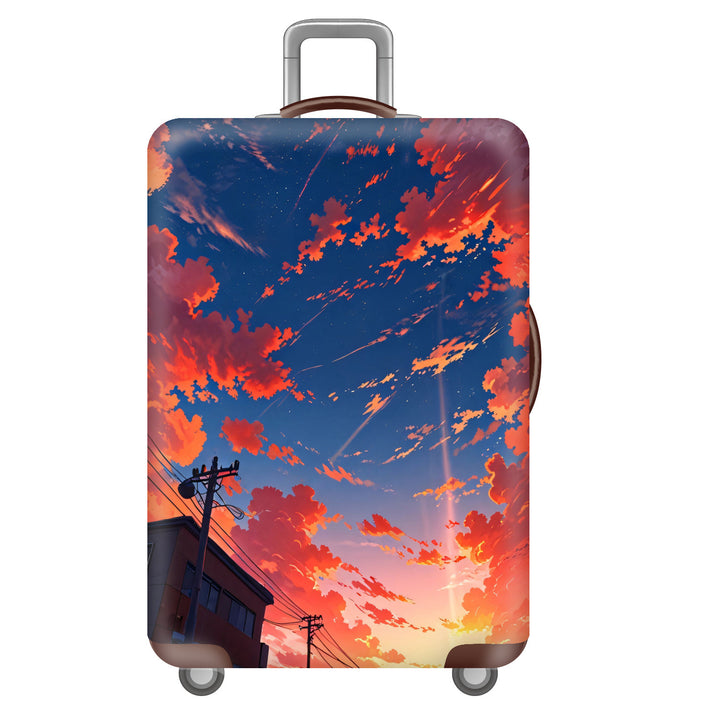 Unisex Hard-shell Suitcase with Impressive Futuristic City Design Kalsten