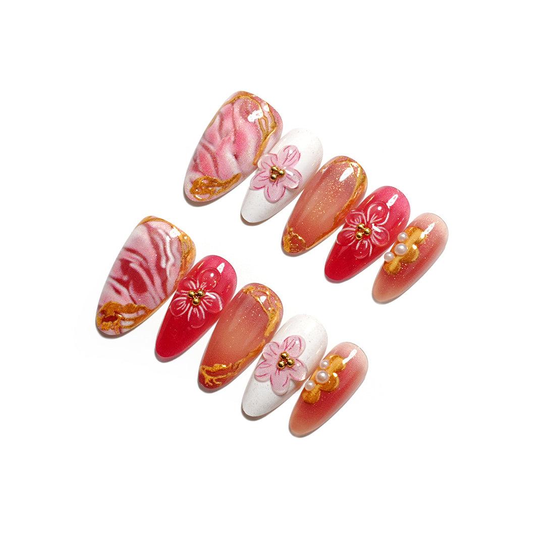 Creative Press-On Nail Art Collection