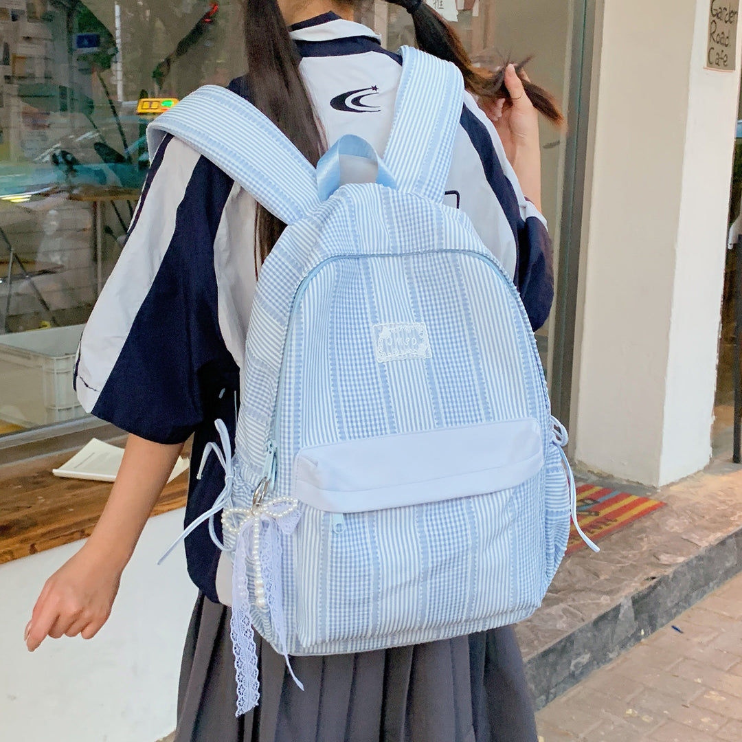 Cute Checked Design Backpack Kalsten