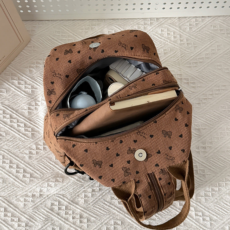 Cord Backpack with Playful Designs Kalsten