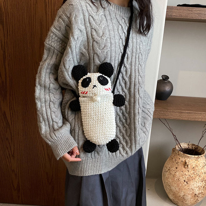 Cute Panda Character Mini Backpack