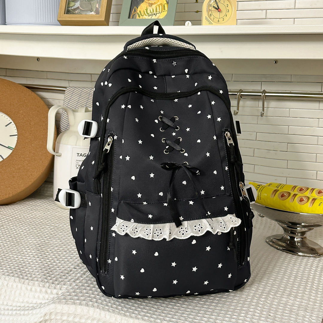 Decorative Star-Patterned Backpack Kalsten 1791205780