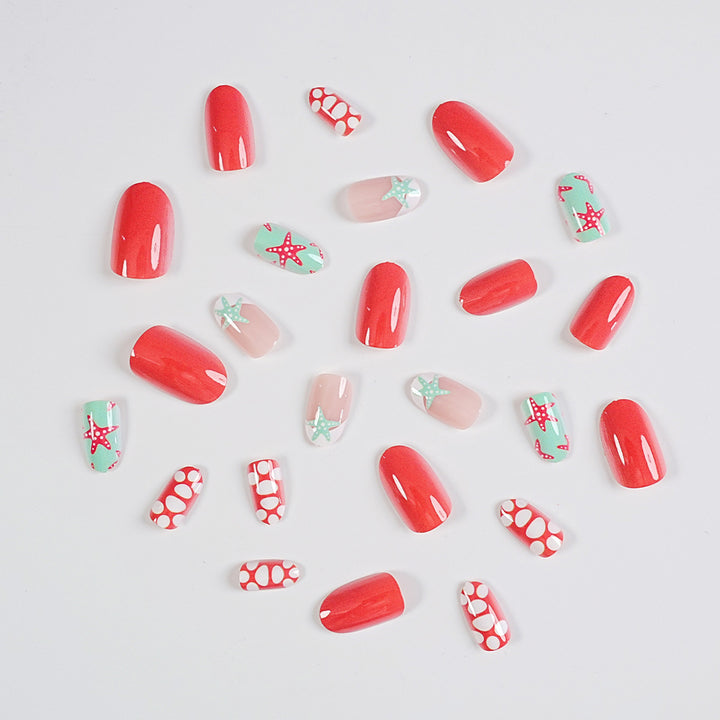 Premium Decorative Press-On Nail Art Set