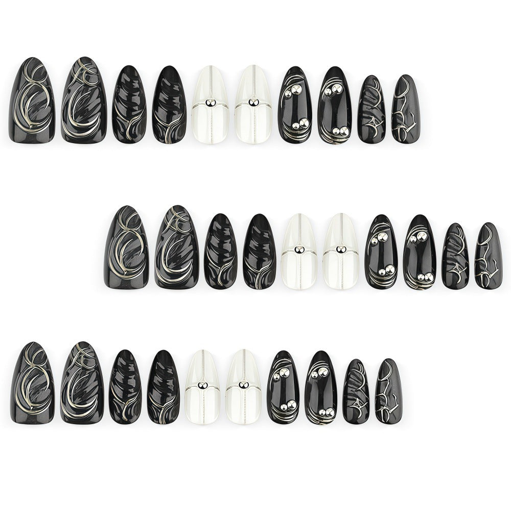 Artificial nails with futuristic design Kalsten