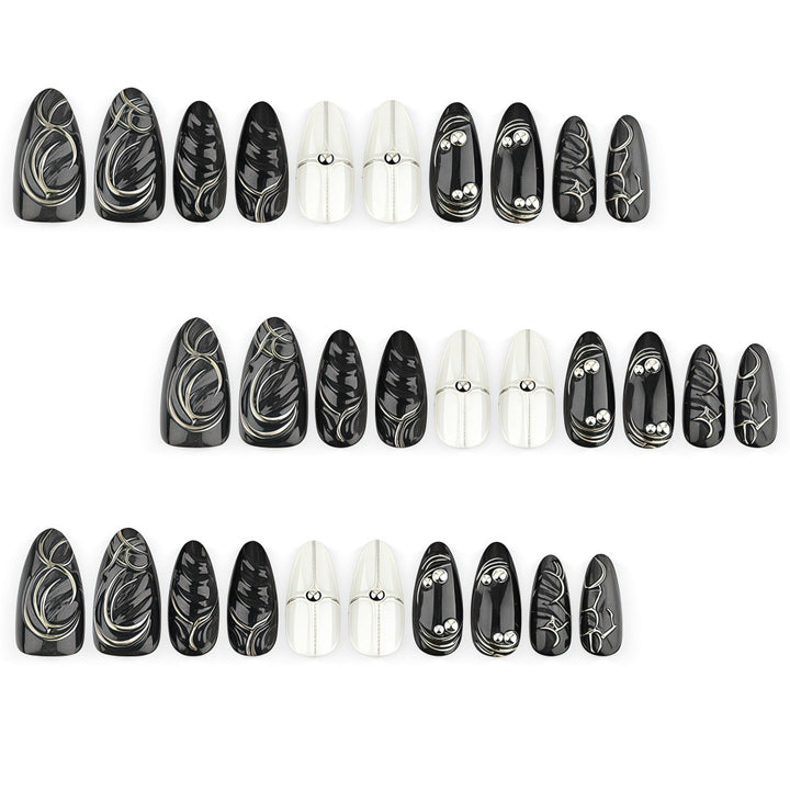 Artificial nails with futuristic design Kalsten
