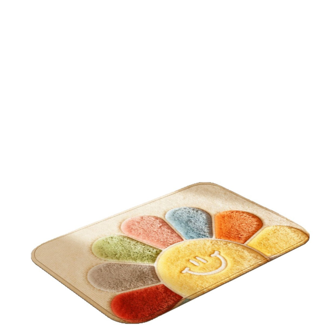 Floral Pattern Bath Mat Kalsten