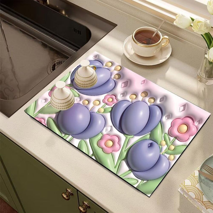 Cute Cartoon Dog-Themed Kitchen Mat Kalsten