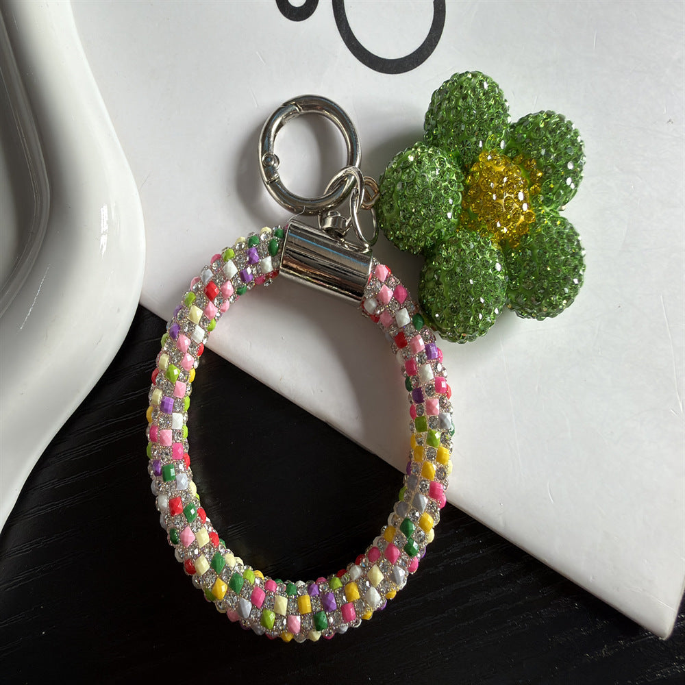 Cherry Themed Rhinestone Keychain Kalsten