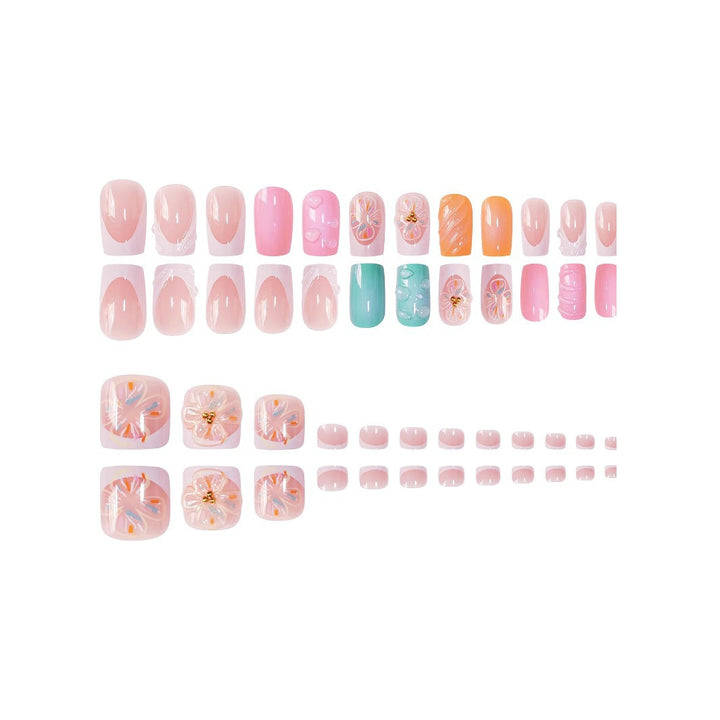 Elegant Floral Nail Art Set Kalsten