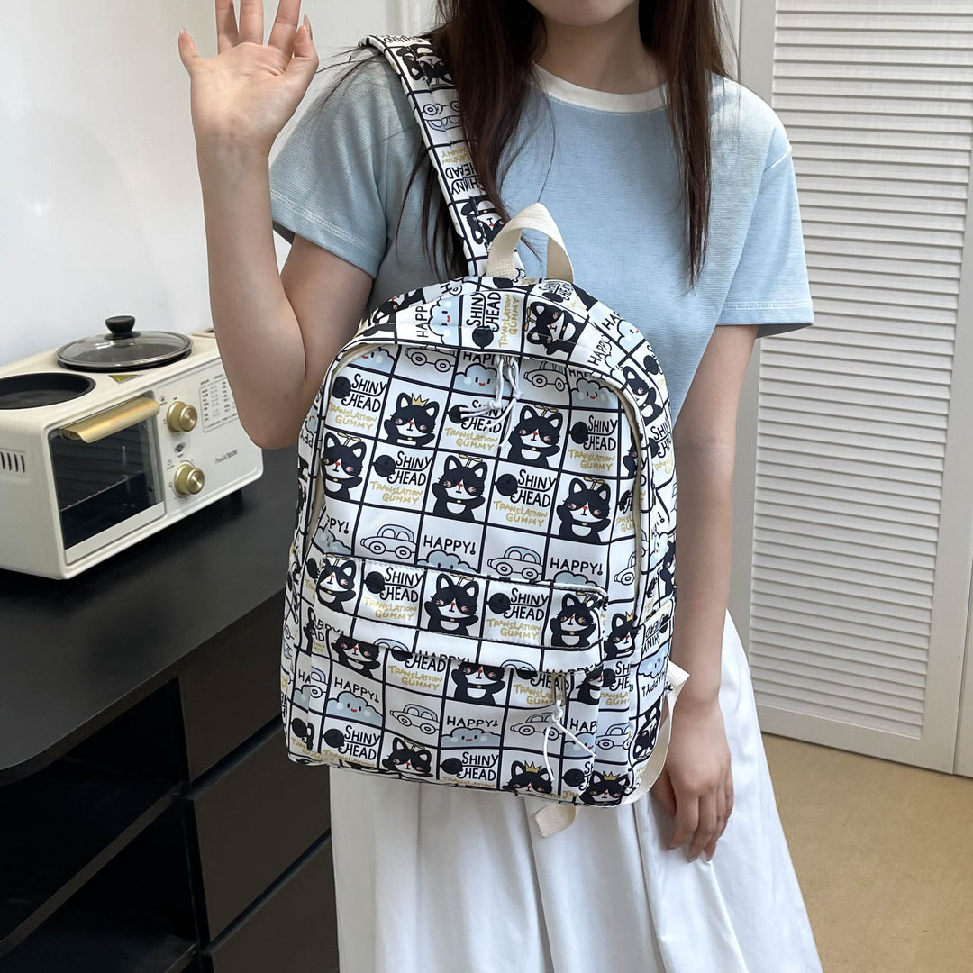Cartoon Patterned Backpack Kalsten