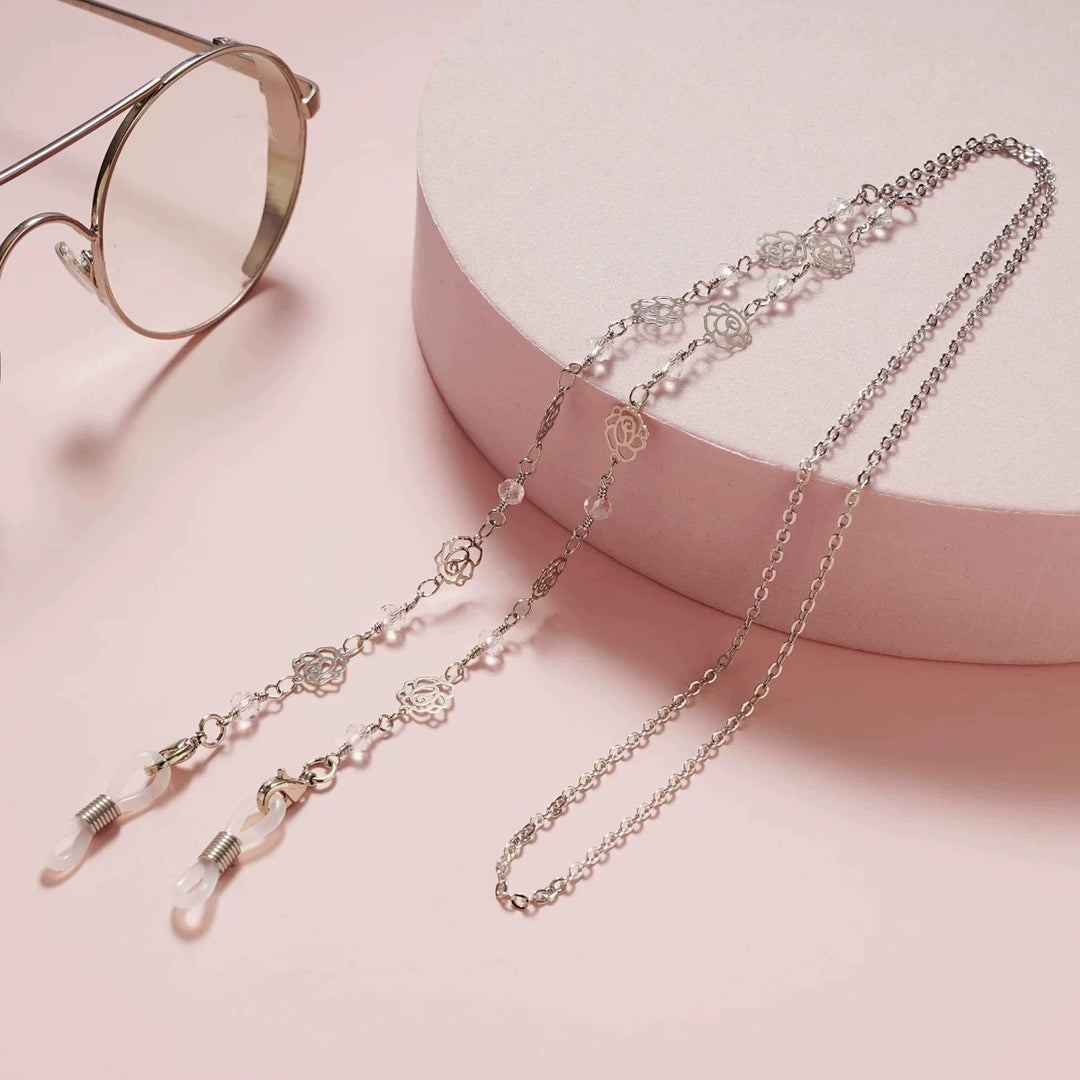 Fashionable glasses holder chain with floral design Kalsten