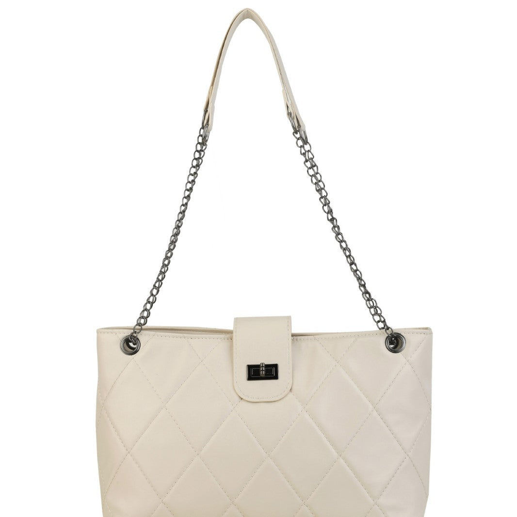 Quilted Elegant Satchel Handbag Kalsten