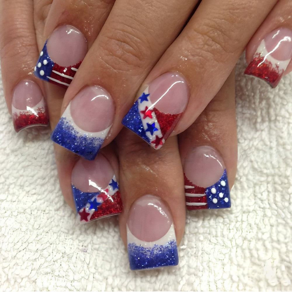 Star-Spangled Press-On Nail Art Kalsten