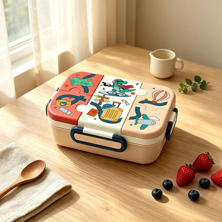 Sport-Themed Multi-Compartment Lunch Box