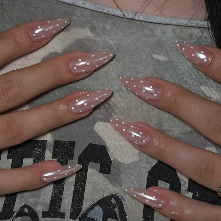 Artificial nails with modern dot design Kalsten
