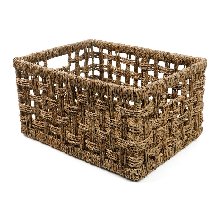 Rustic Woven Storage Basket Kalsten